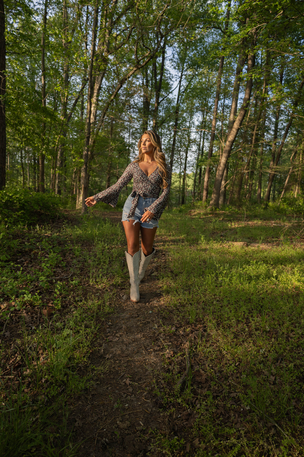 Breanne Distressed High Rise Shorts