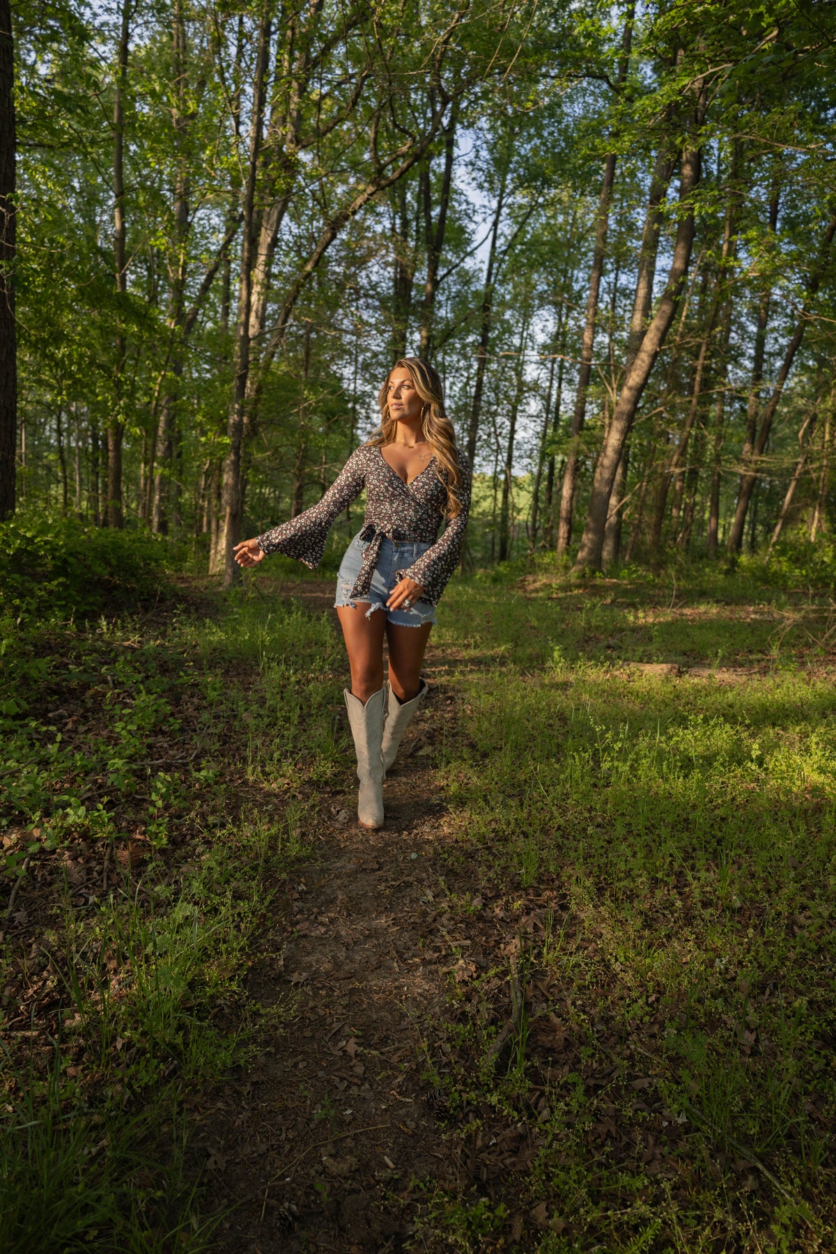 Breanne Distressed High Rise Shorts