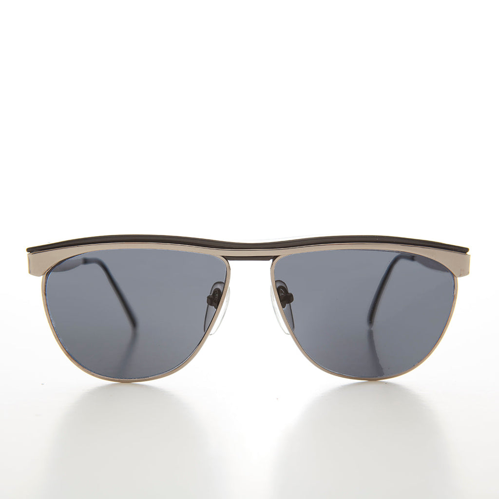 Simple Silver 80s Vintage Sunglasses - Rocha