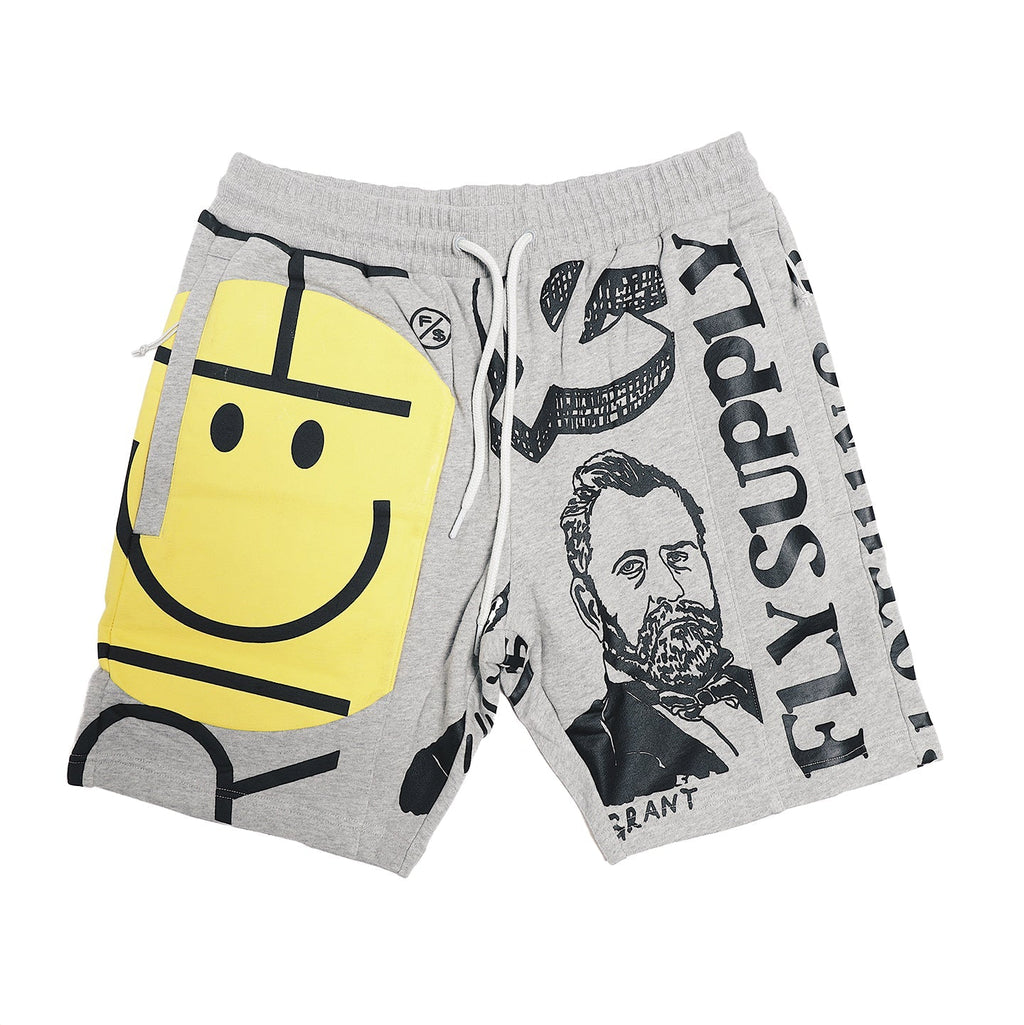 Graphic Statement Shorts – Streetwear Print Shorts – Relaxed Fit