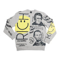 Graphic Statement Sweater – Streetwear Print Crewneck – Oversized Art Knit