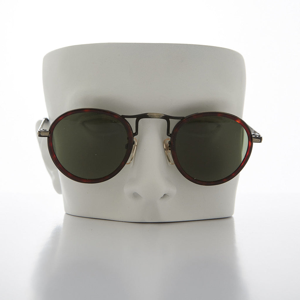 Round Gentlemen's Victorian Hybrid Aviator Vintage Sunglass - Gatsby 2