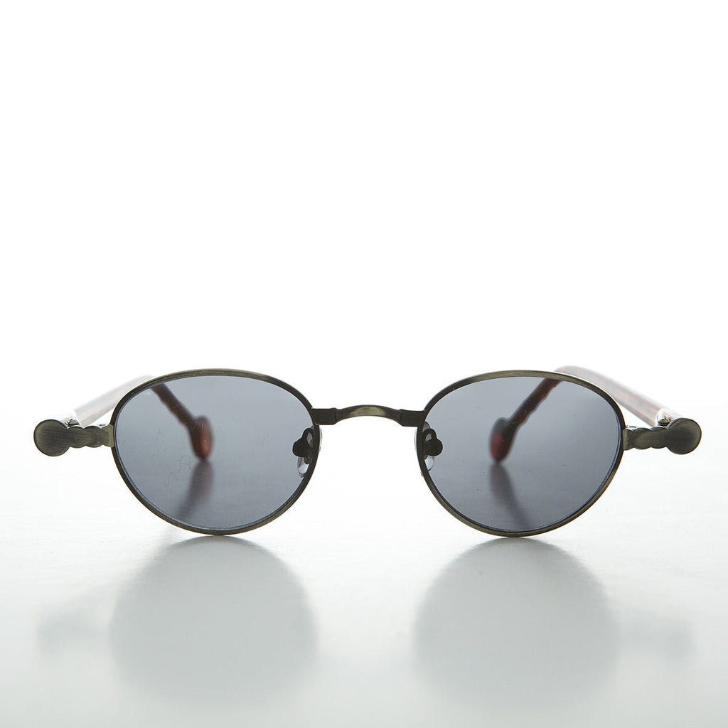 90s Metal Steampunk Victorian Wide Frame Vintage Sunglass - Gideon