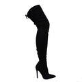 Gisele -50 Black Ultra Suede {Order 1/2 Size Larger}