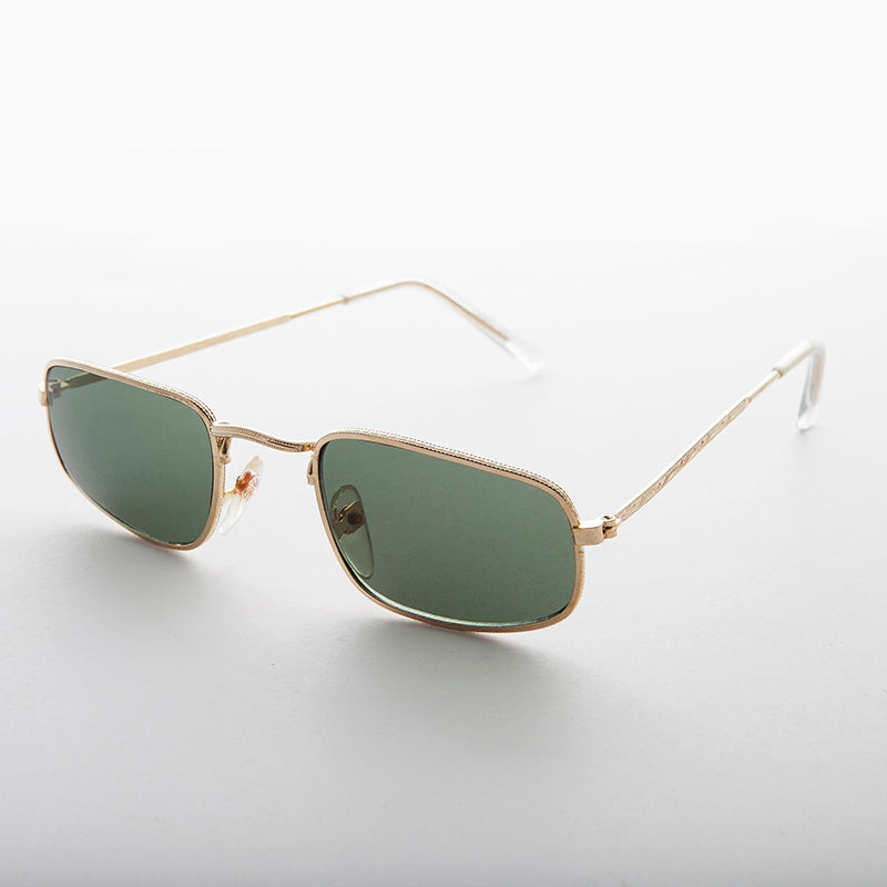 Small Rectangular Metal Vintage Sunglasses - Harvey