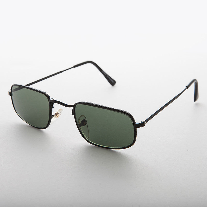 Small Rectangular Metal Vintage Sunglasses - Harvey
