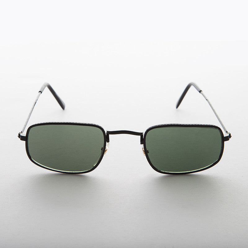Small Rectangular Metal Vintage Sunglasses - Harvey