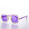 Gold Psychedelic Round Sunglasses - Haze 2