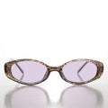 90s Oval Sunglasses with Tinted Lenses - Helena
