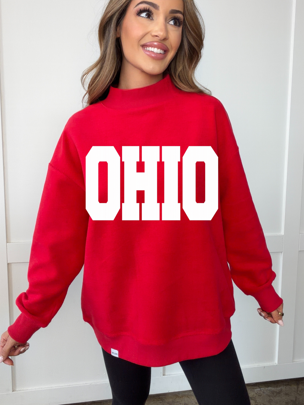 Tilly OH-IO Reversible Oversized Mockneck Crew