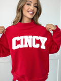Tilly CINCY Reversible Oversized Mockneck Crew
