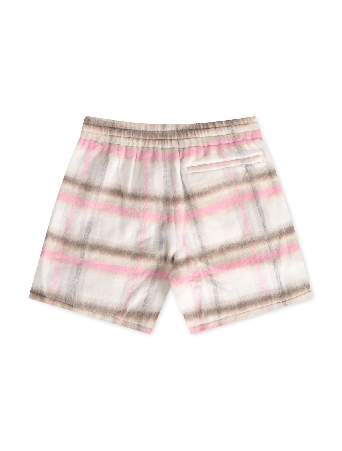Sugarhill Tudor Mohair Shorts - Pink Plaid