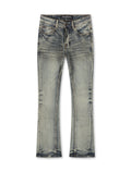 Valabasas Fax Stacked Jeans - Light Blue Washed