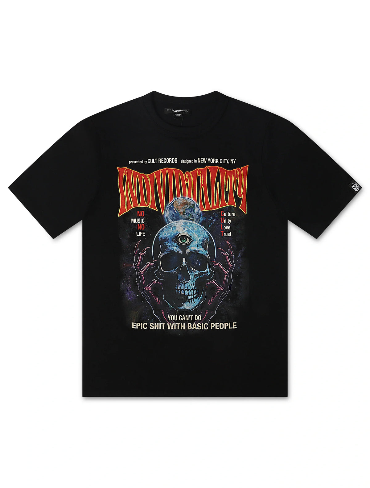 Cult Of Individuality Psychedelic Crew Tee - Black