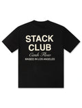 Stack Club Cash Flow Heavyweight Tee - Black/Cream