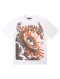 Starseed AI Angel Oversized Tee - White/Orange
