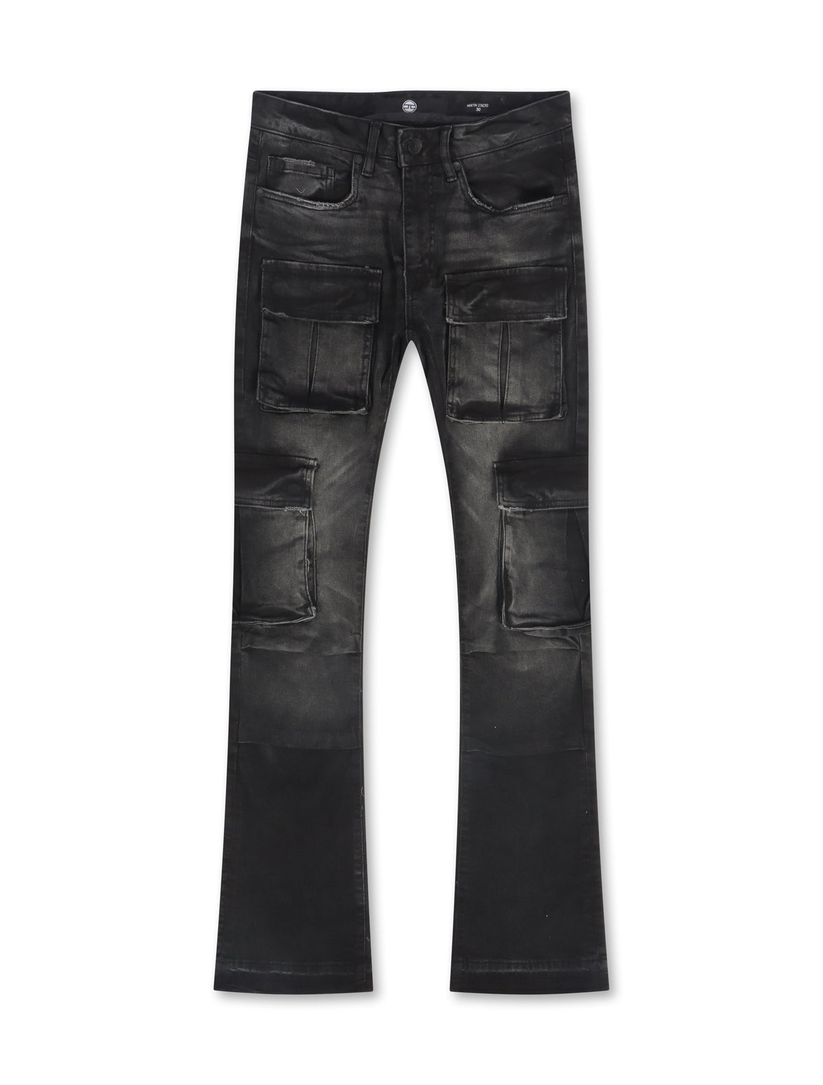 Jordan Craig Cargo Stacked Jean - Black