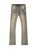 Frost Originals All Over Rhinestone Stacked Jean - Dirt Wash