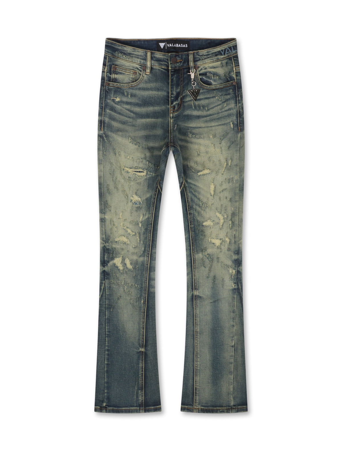 Valabasas Vin Stacked Jeans - Dark Vintage Blue