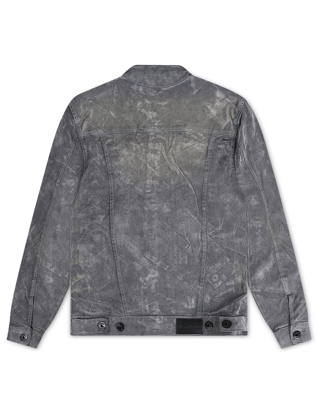 Vicious Denim Velvet Coated Denim Jacket - Grey