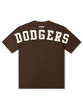 Pro Standard La Dodgers Wingspan Drop Shoulder Tee - Brown