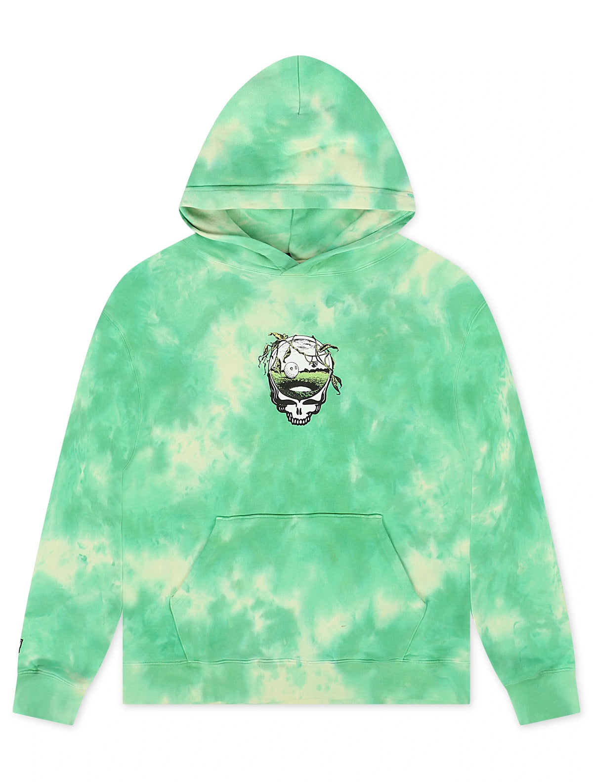 Malbon Grateful Dead Fesque Hoodie - Green Tie Dye