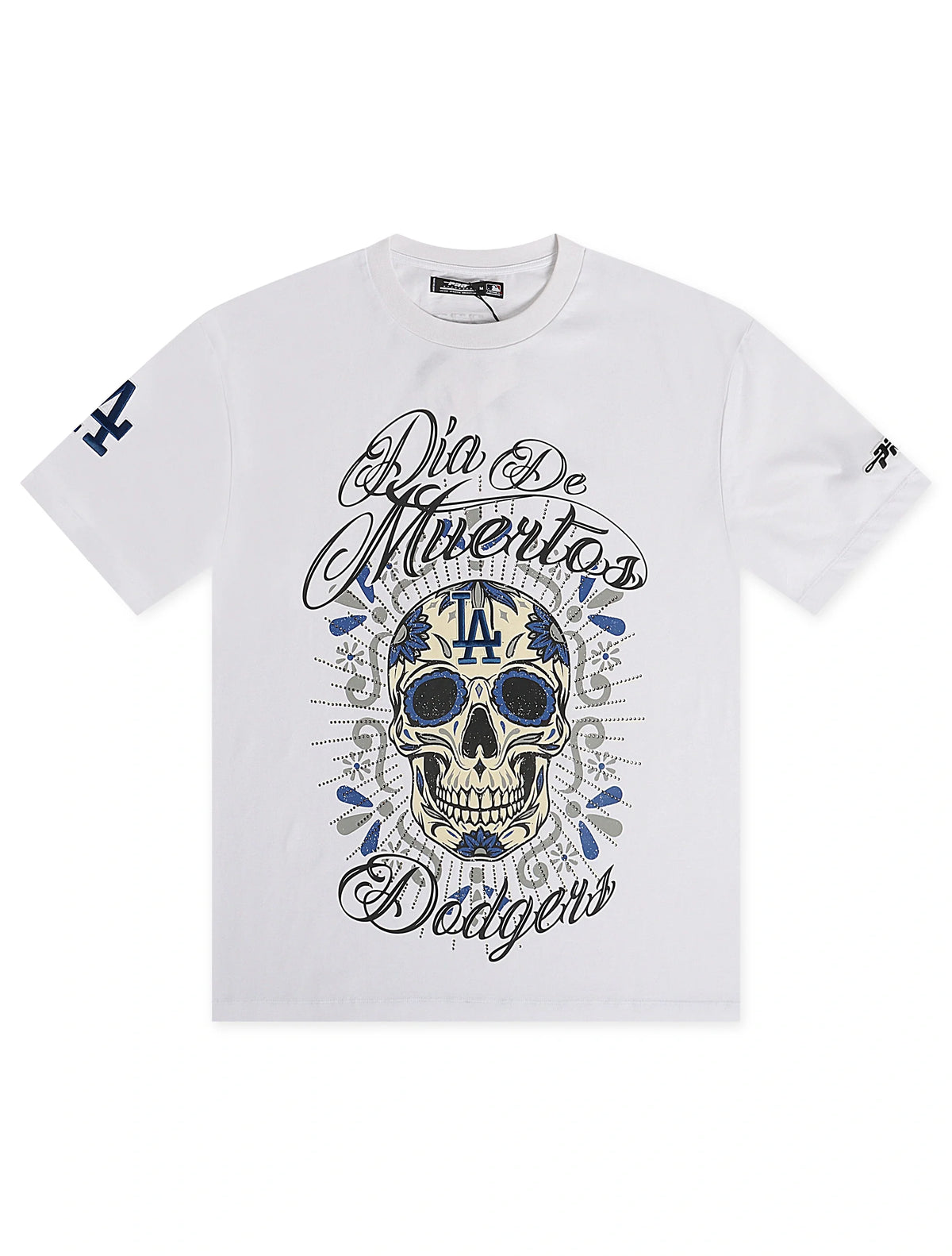 Pro Standard Dodgers Dia De Los Muertos Tee - White