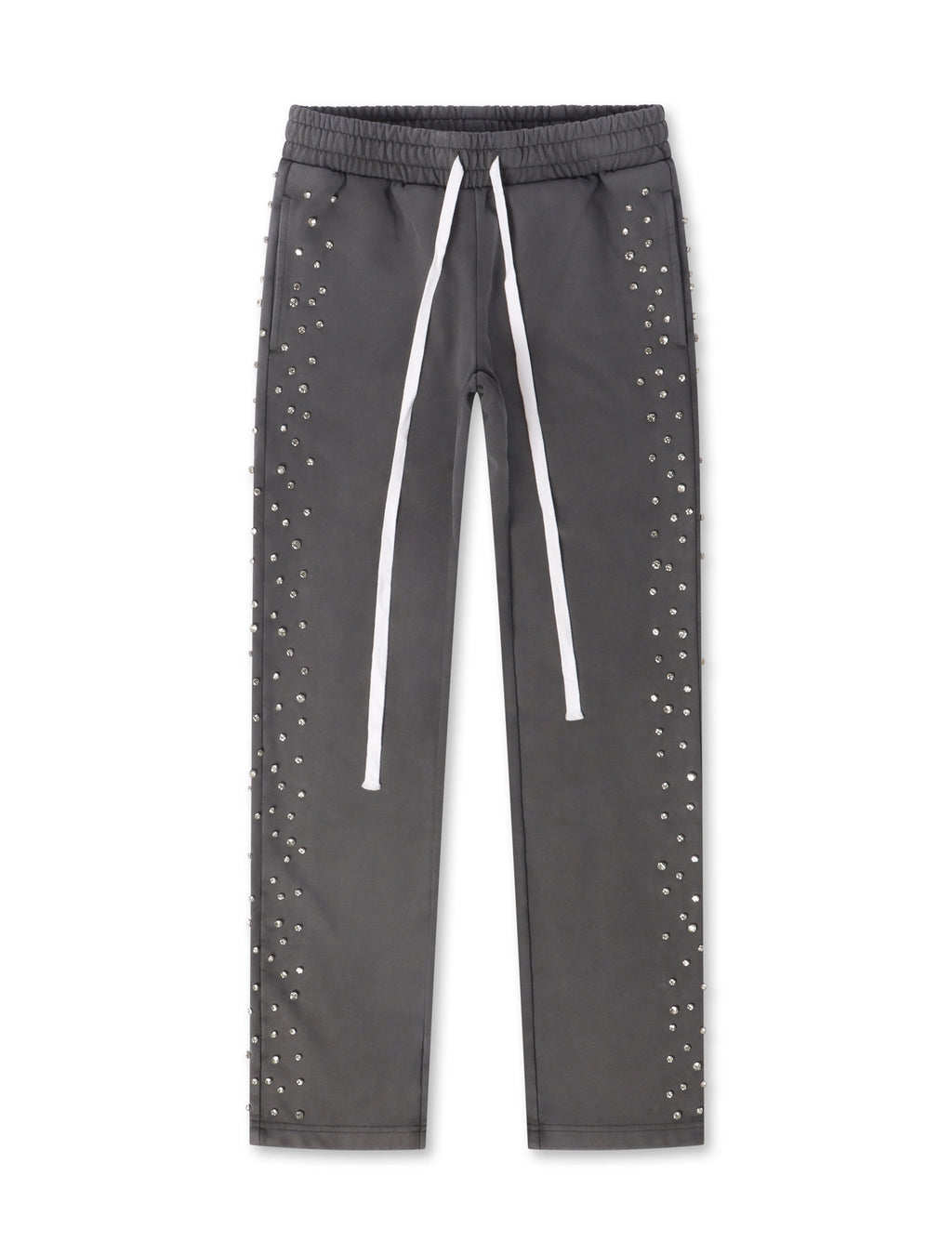 Embellish Ice Lounge Rhinestone Sweatpants - Slate