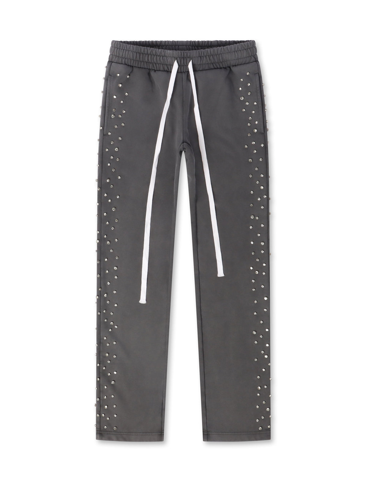 Embellish Ice Lounge Rhinestone Sweatpants - Slate