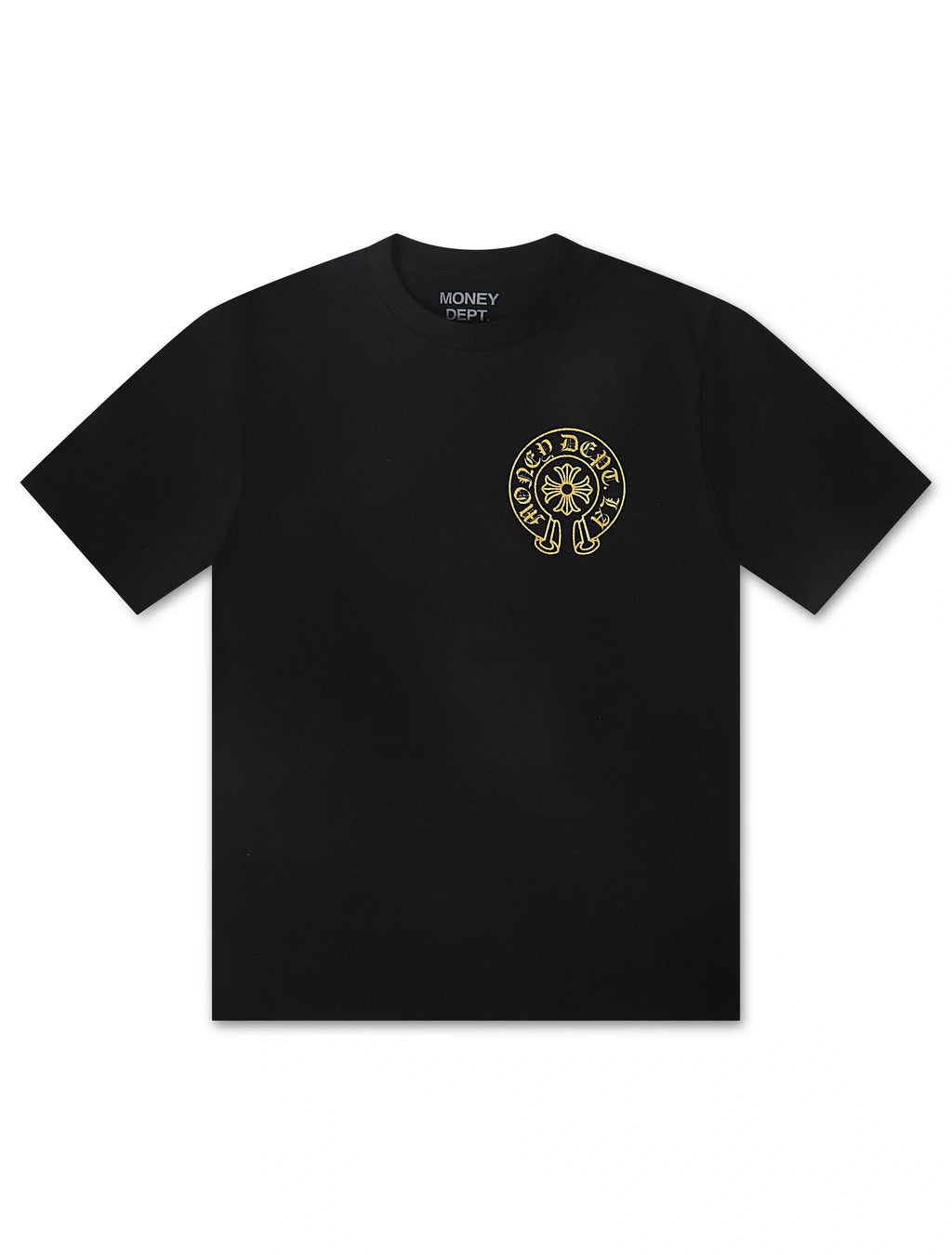 Money Dept. Vintage Old English Tee - Black/Gold