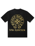Money Dept. Vintage Old English Tee - Black/Gold