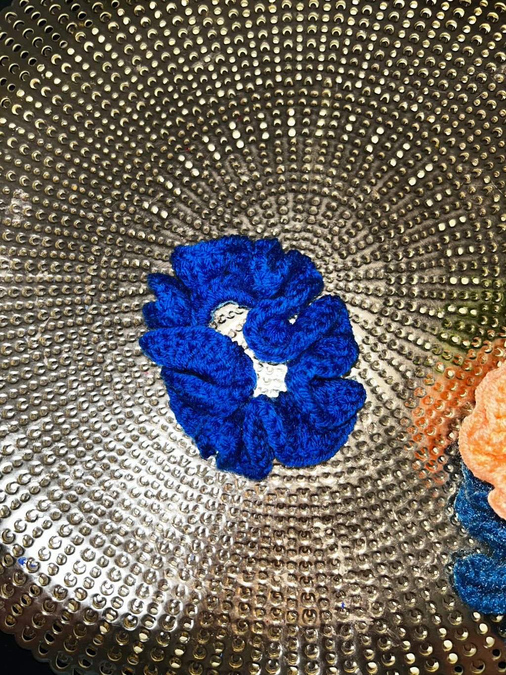 Set of 4 Handmade Crocheted Hair Scrunchies.