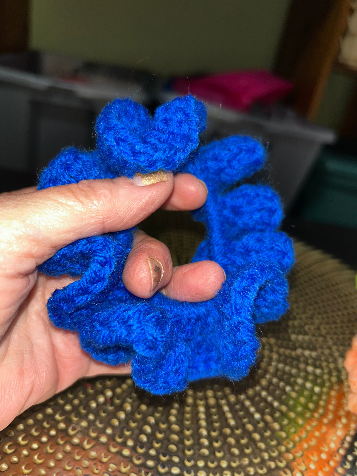 Set of 4 Handmade Crocheted Hair Scrunchies.