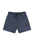 Boss Monogram Print Swim Shorts - Blue