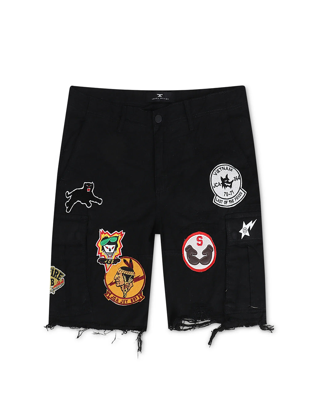 Jordan Craig War Angel Cargo Shorts - Black
