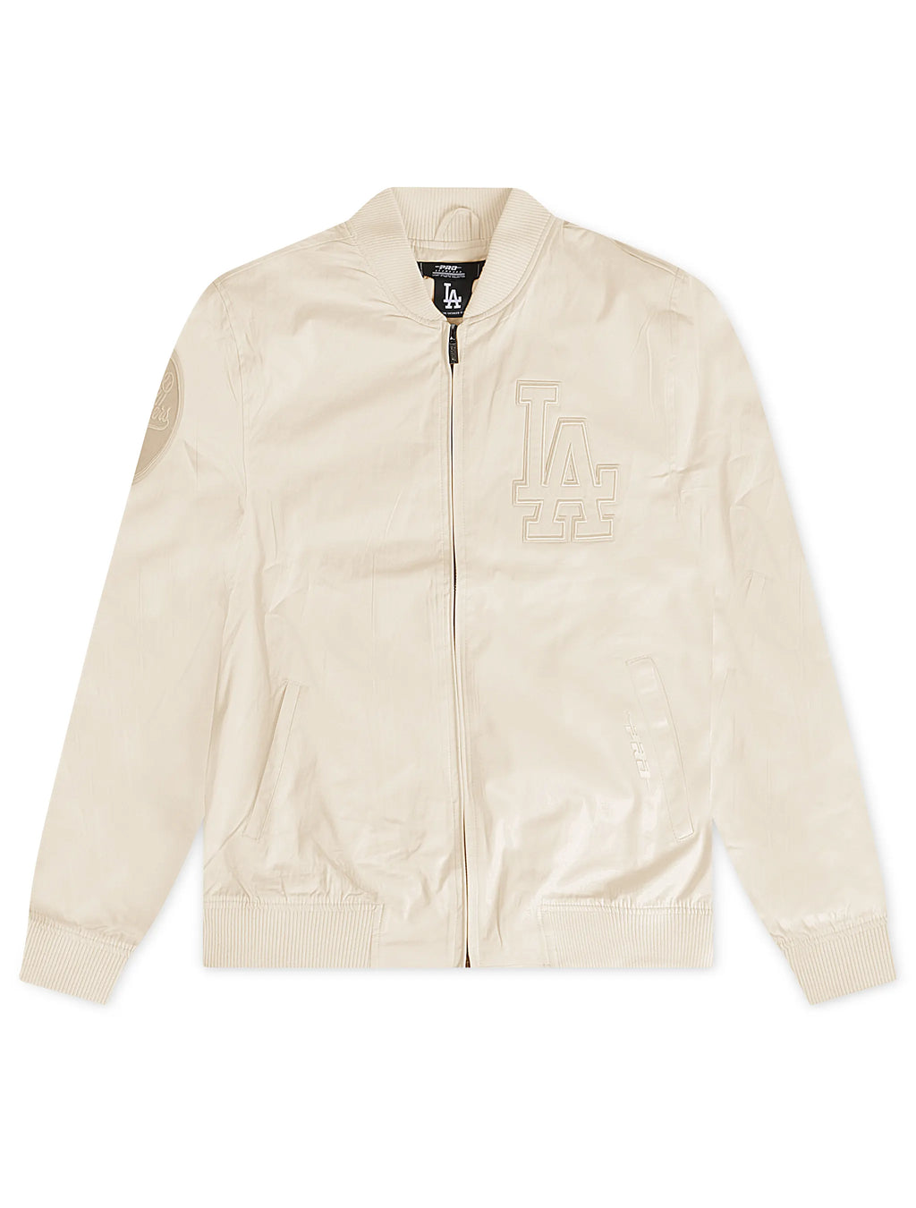 Pro Standard Los Angeles Dodgers Neutral Twill Jacket - Eggshell