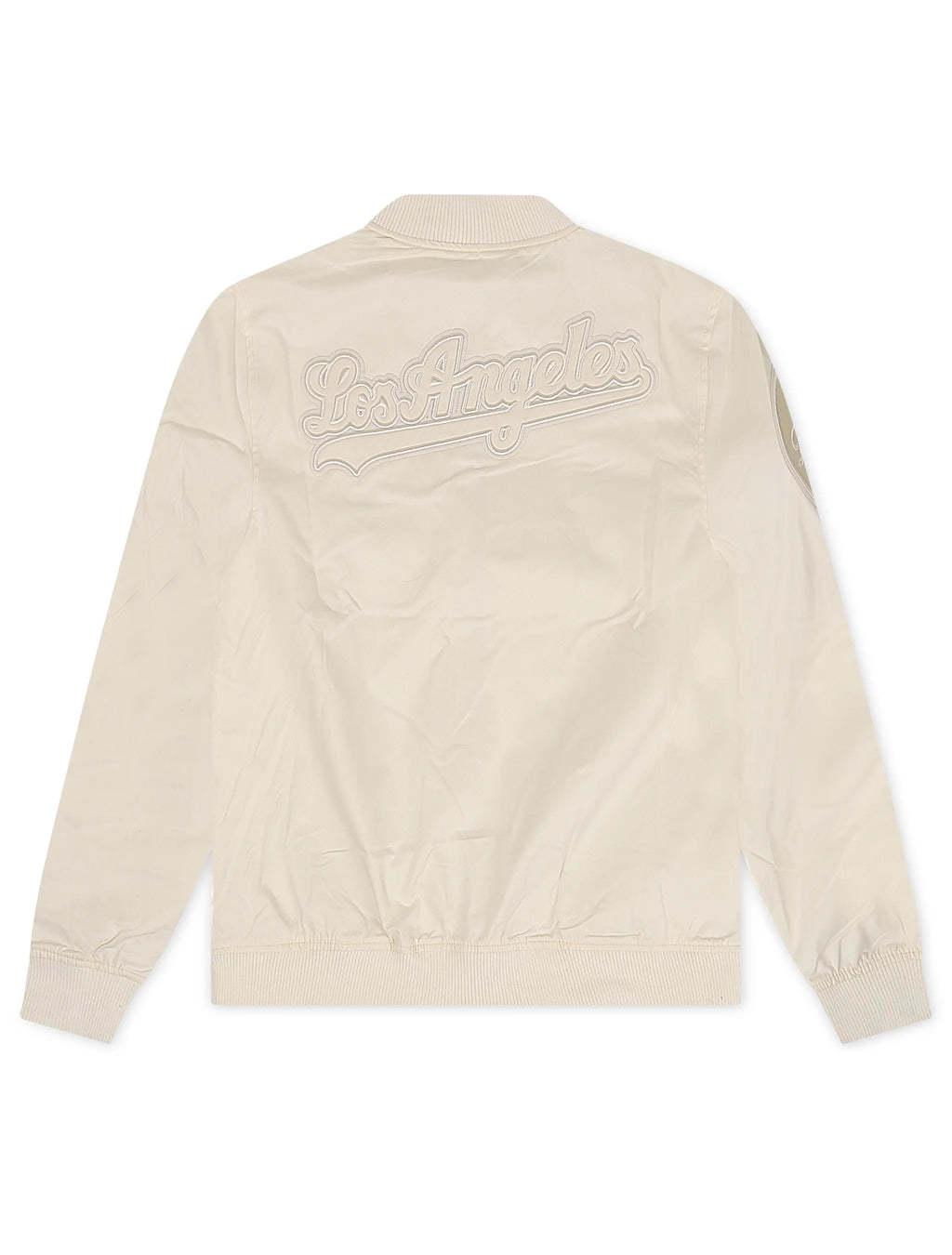 Pro Standard Los Angeles Dodgers Neutral Twill Jacket - Eggshell