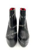 Stitches Contrast Wedge Boot