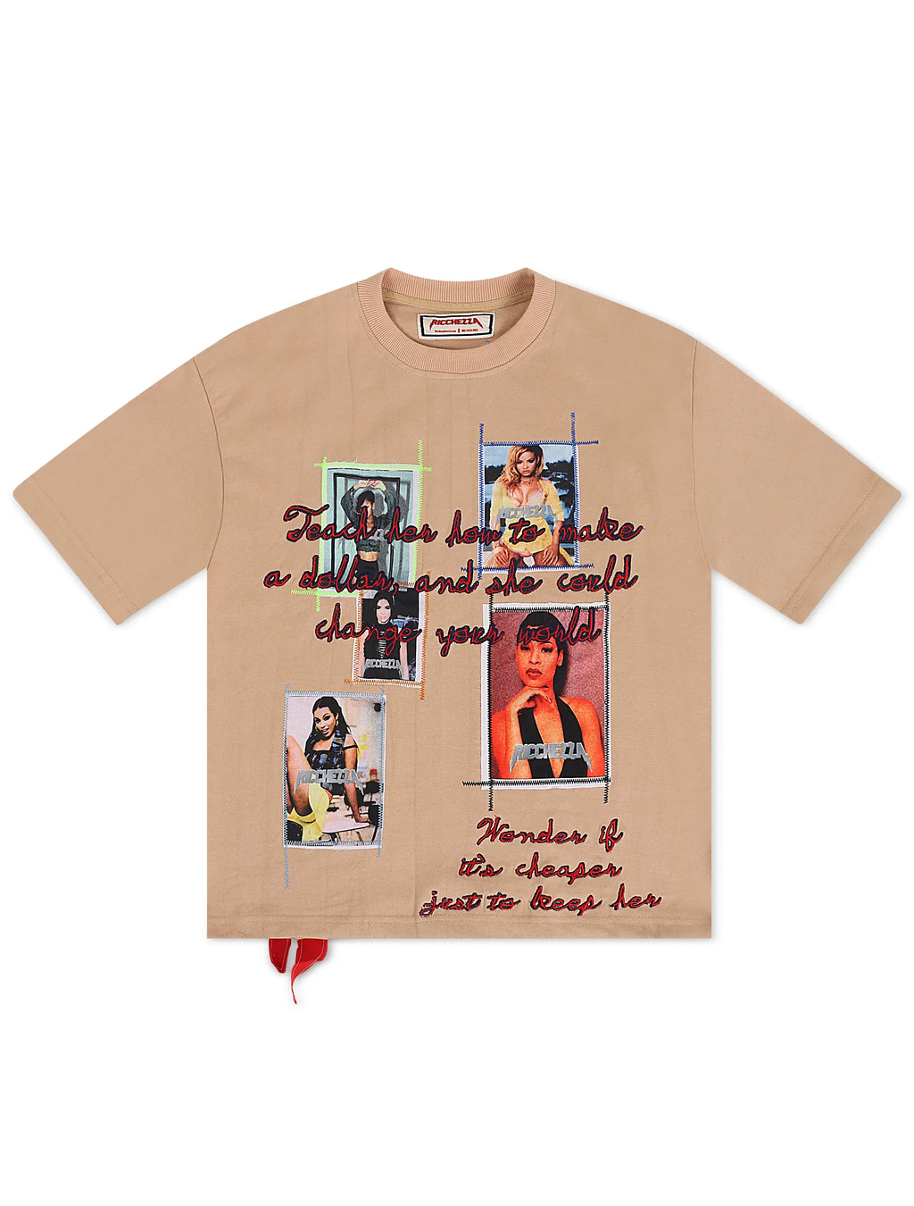 Ricchezza Cheaper to Teach Her Tee - Cream