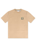 Lacoste Embroidered Badge Tee - Beige