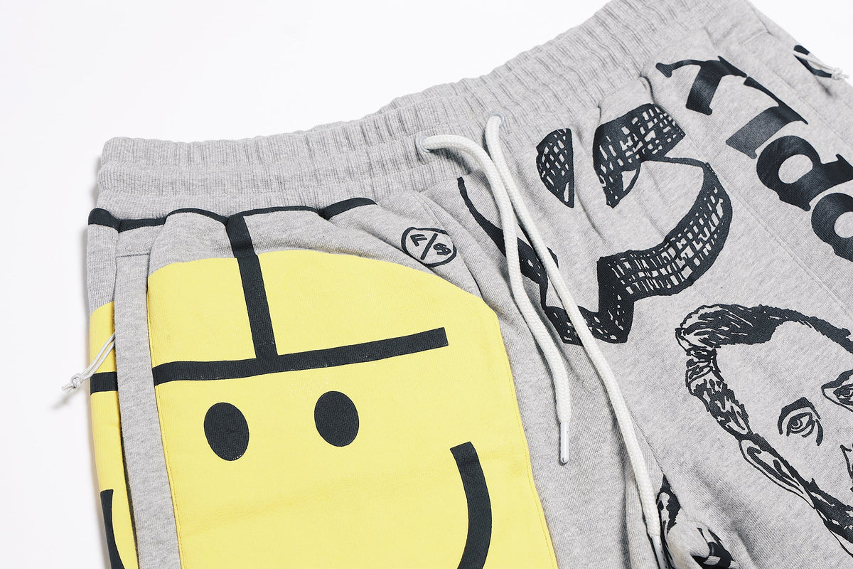 Graphic Statement Shorts – Streetwear Print Shorts – Relaxed Fit