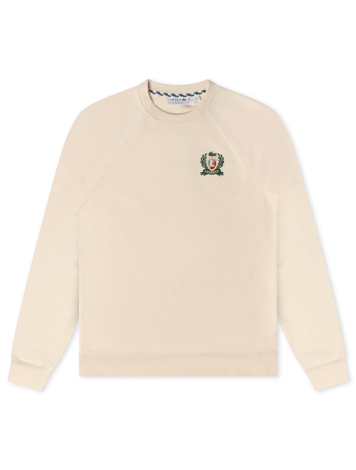 Lacoste Embroidered Shield Sweatshirt - Cream