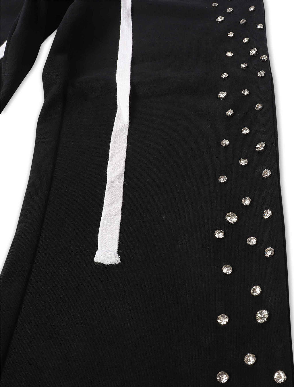 Embellish Ice Lounge Rhinestone Sweatpants - Black