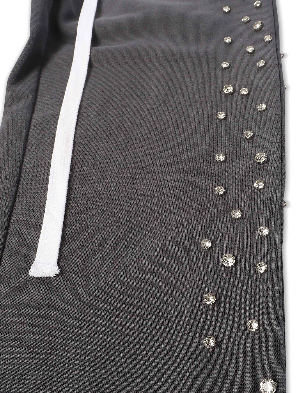 Embellish Ice Lounge Rhinestone Sweatpants - Slate