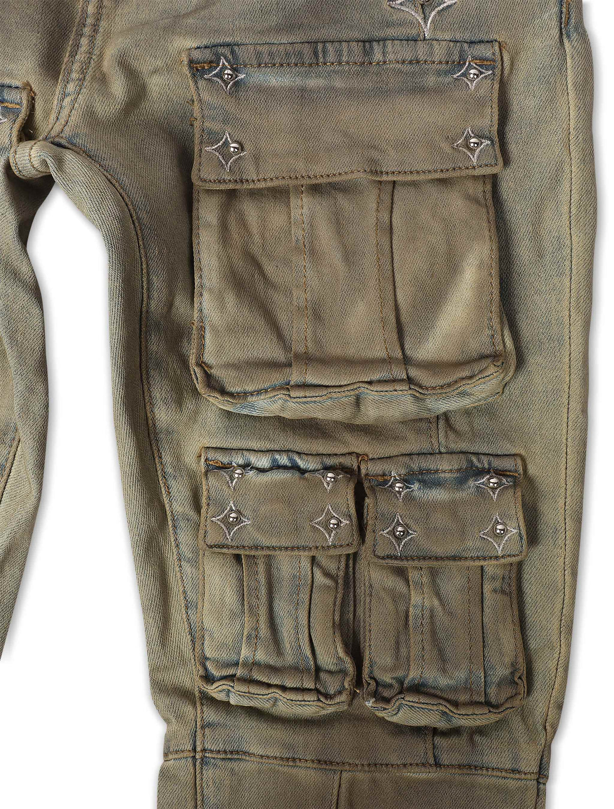 Embellish Canus Cargo Denim - Sand Wash