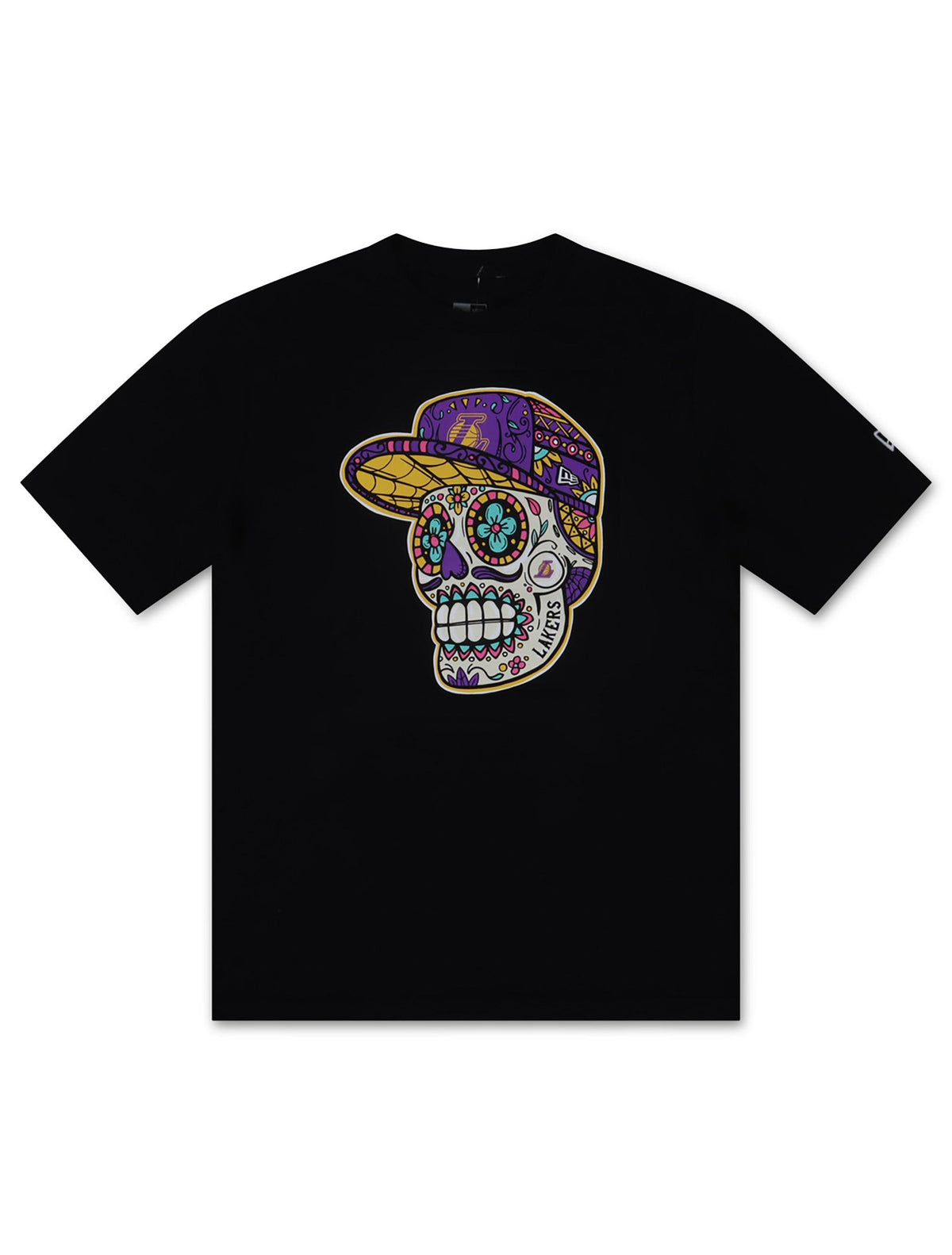 New Era La Lakers Nba Sugar Skull Tee -  Black
