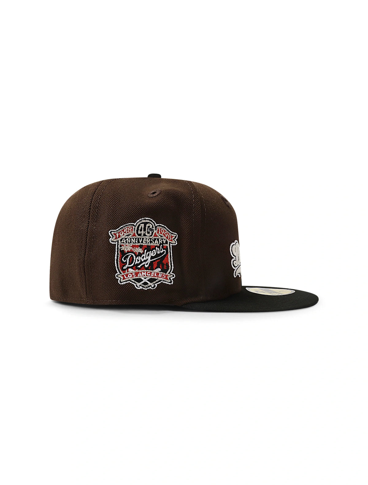 New Era 5950 Dodgers Glow in the Dark Hat - Brown/Black