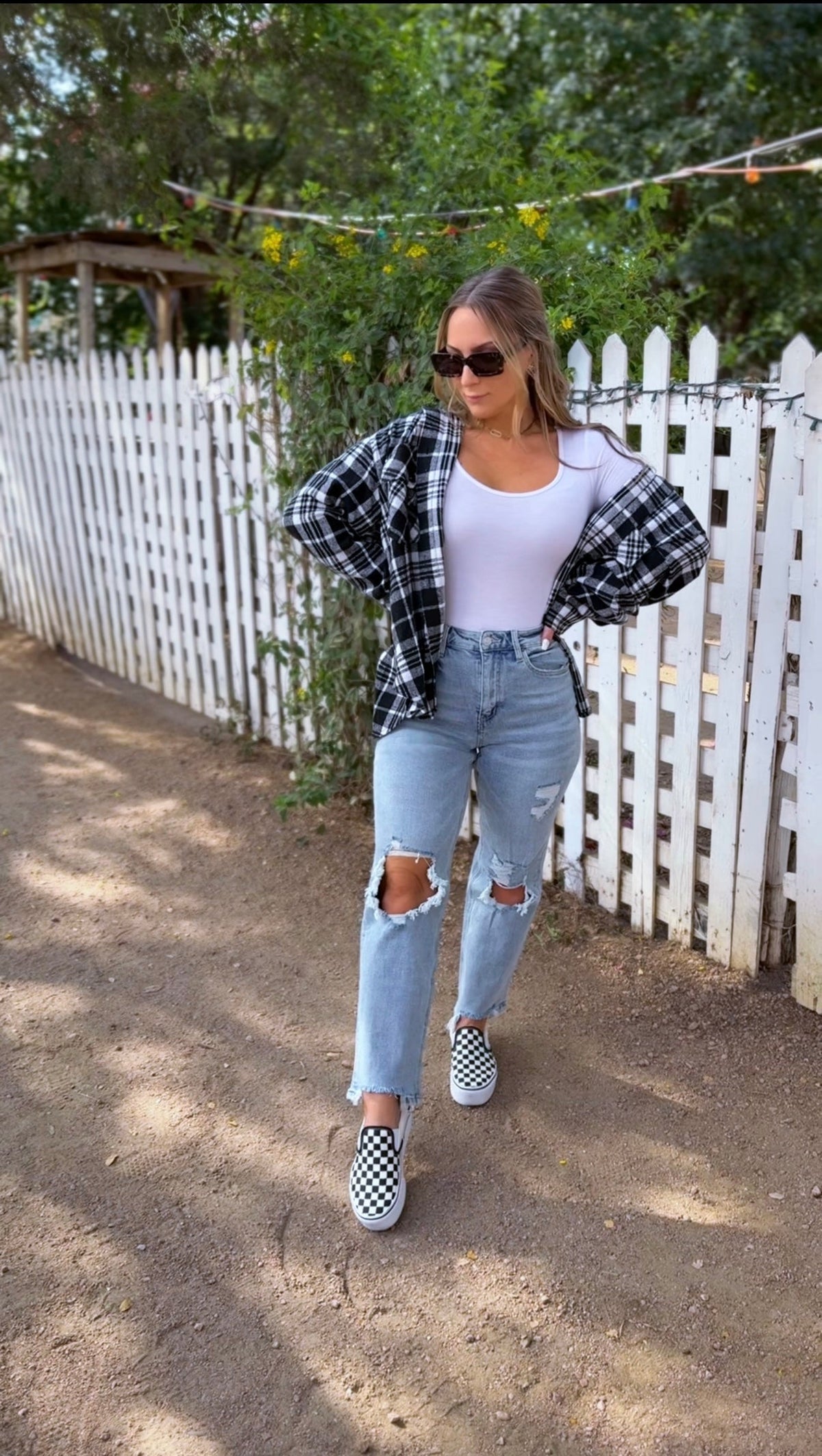 Laylie Plaid Flannel – Oversized Long Sleeve