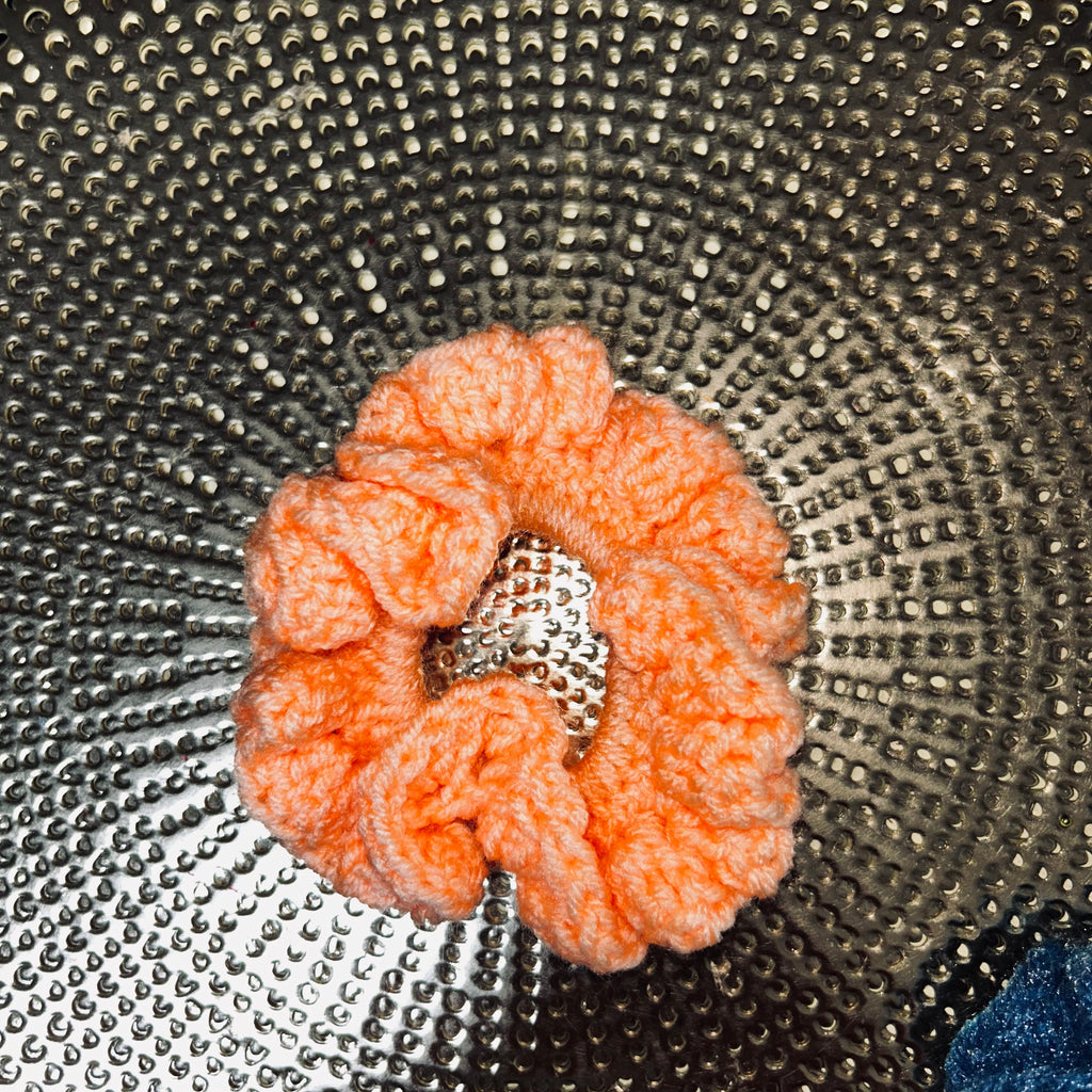 Set of 4 Handmade Crocheted Hair Scrunchies.