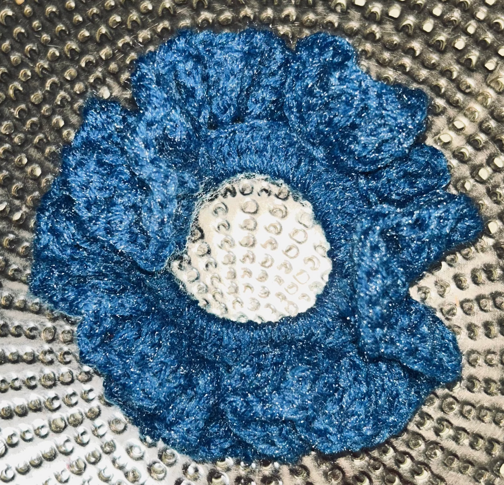 Handmade Crocheted Hair Scrunchies in Red, Blue & Green